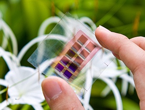 A flexible organic photovoltaic device