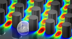 Deformable cells can squeeze between narrow gaps in a bump array of micropillars, leading to unpredictable paths in cell-sorting devices