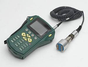 Battery life limits the lifespan and utility of wireless sensors, such as those used in hand-held vibration sensors to detect irregular noises in industrial machinery.