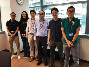 From left: Ming Yang, Shi Wun Tong, Shijie Wang, Dongzhi Chi, Swee Liang Wong, Yee Fun Lim.